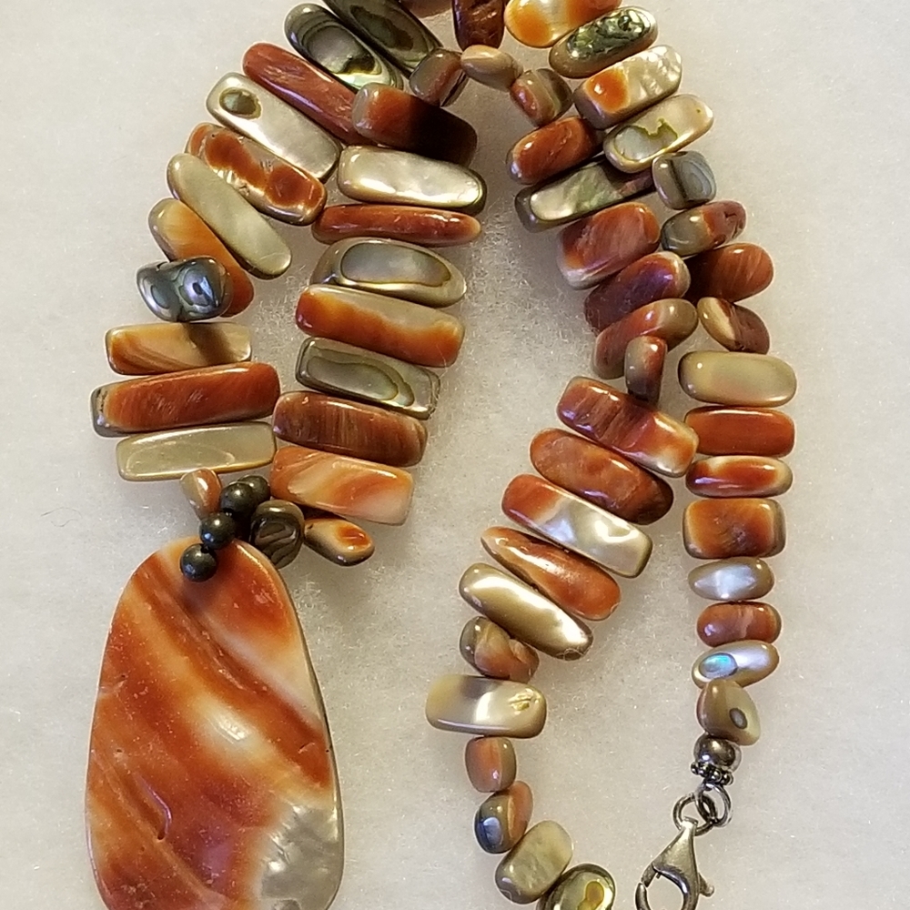 Rare Silpada Abalone Shell Neckace - image 7